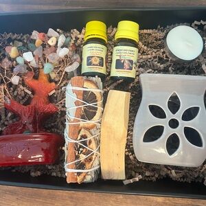 Spiritual cleansing gift box new home , remove bad energy and three of life deco
